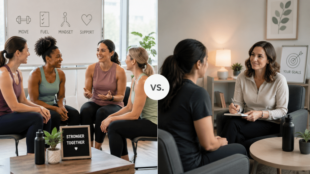 group session vs one on one coaching